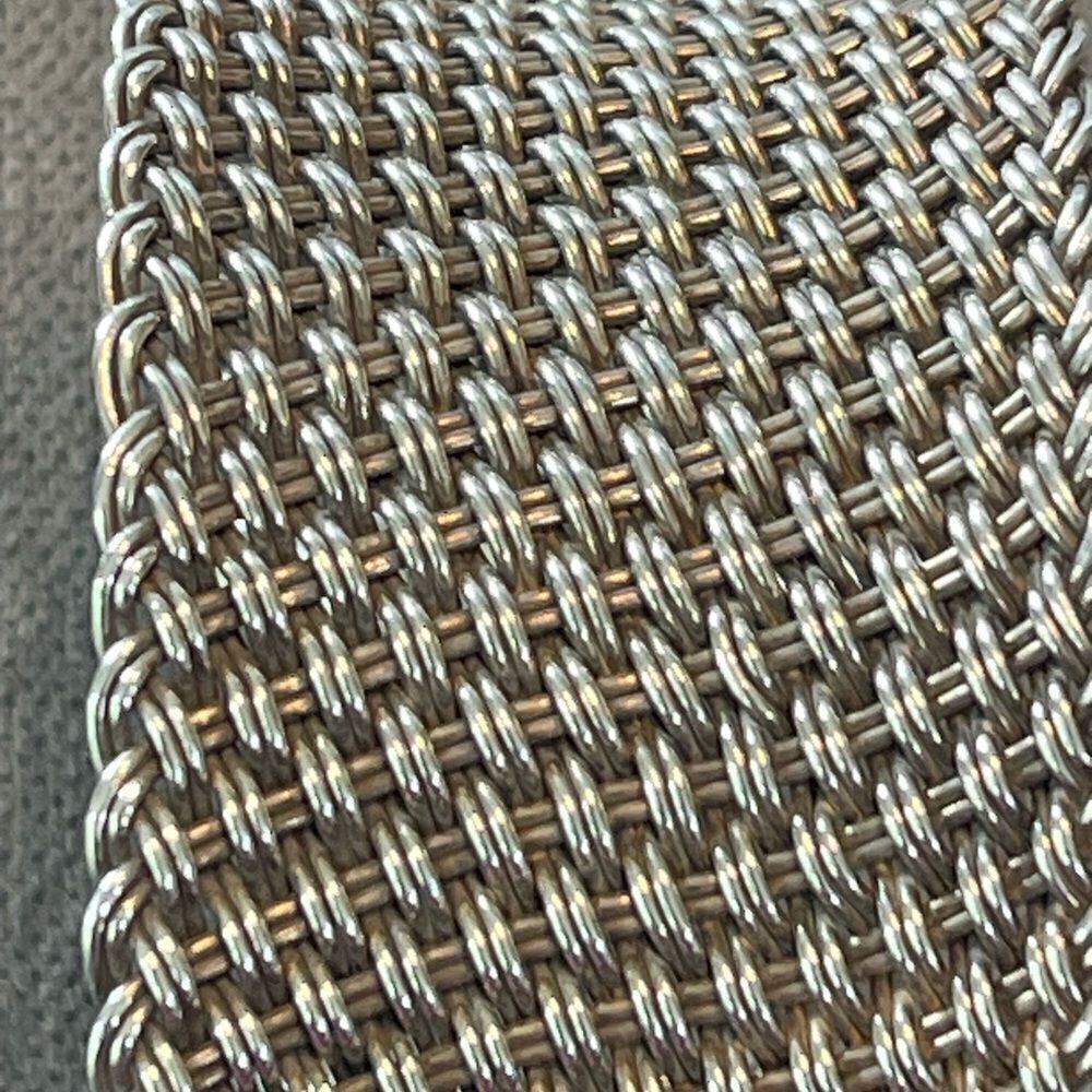 John Hardy Kali wide woven mesh bracelet SS - Picture 3 of 8